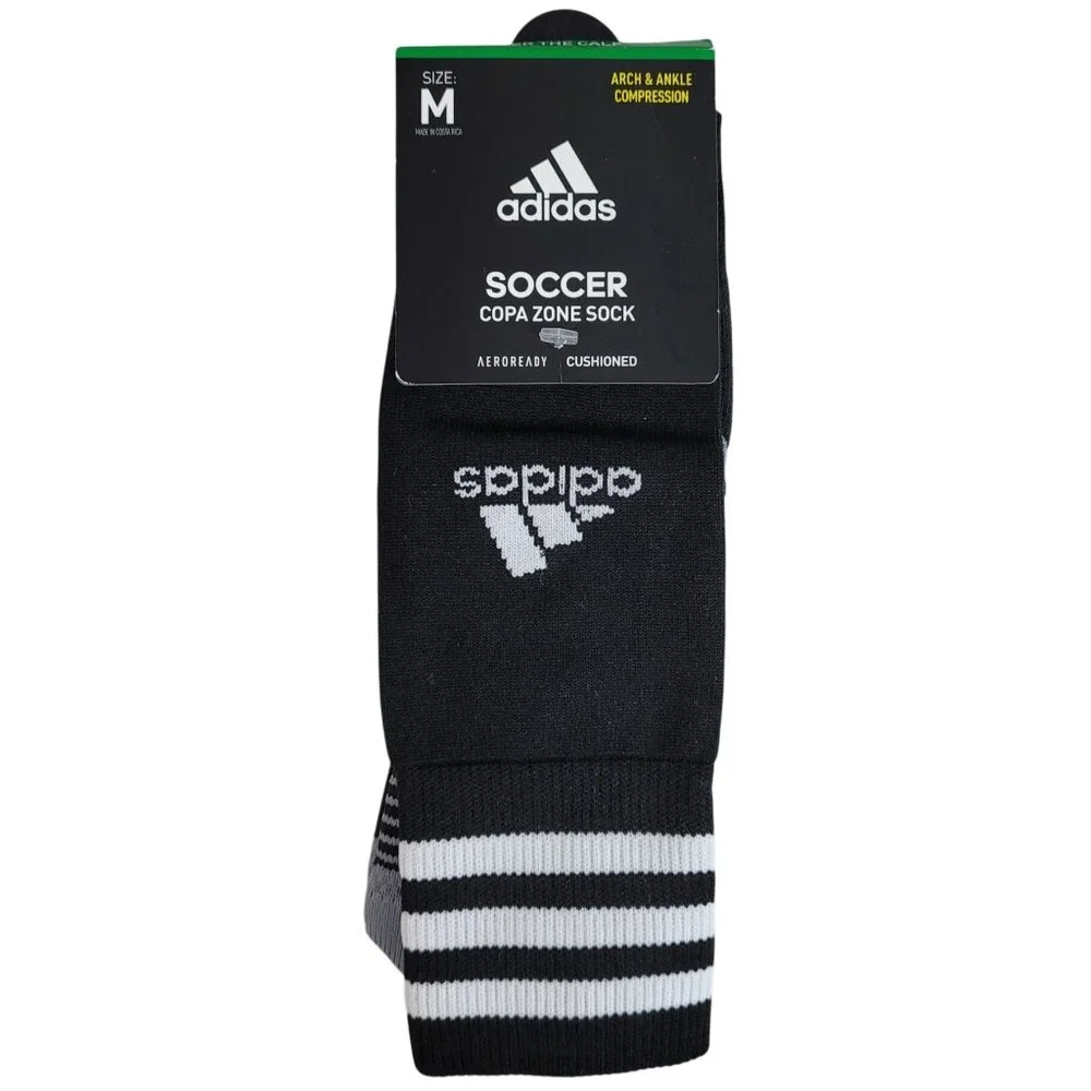 Adidas Soccer Socks Unisex M Youth 4Y-6 Over the Calf Compression COPA Zone NWT